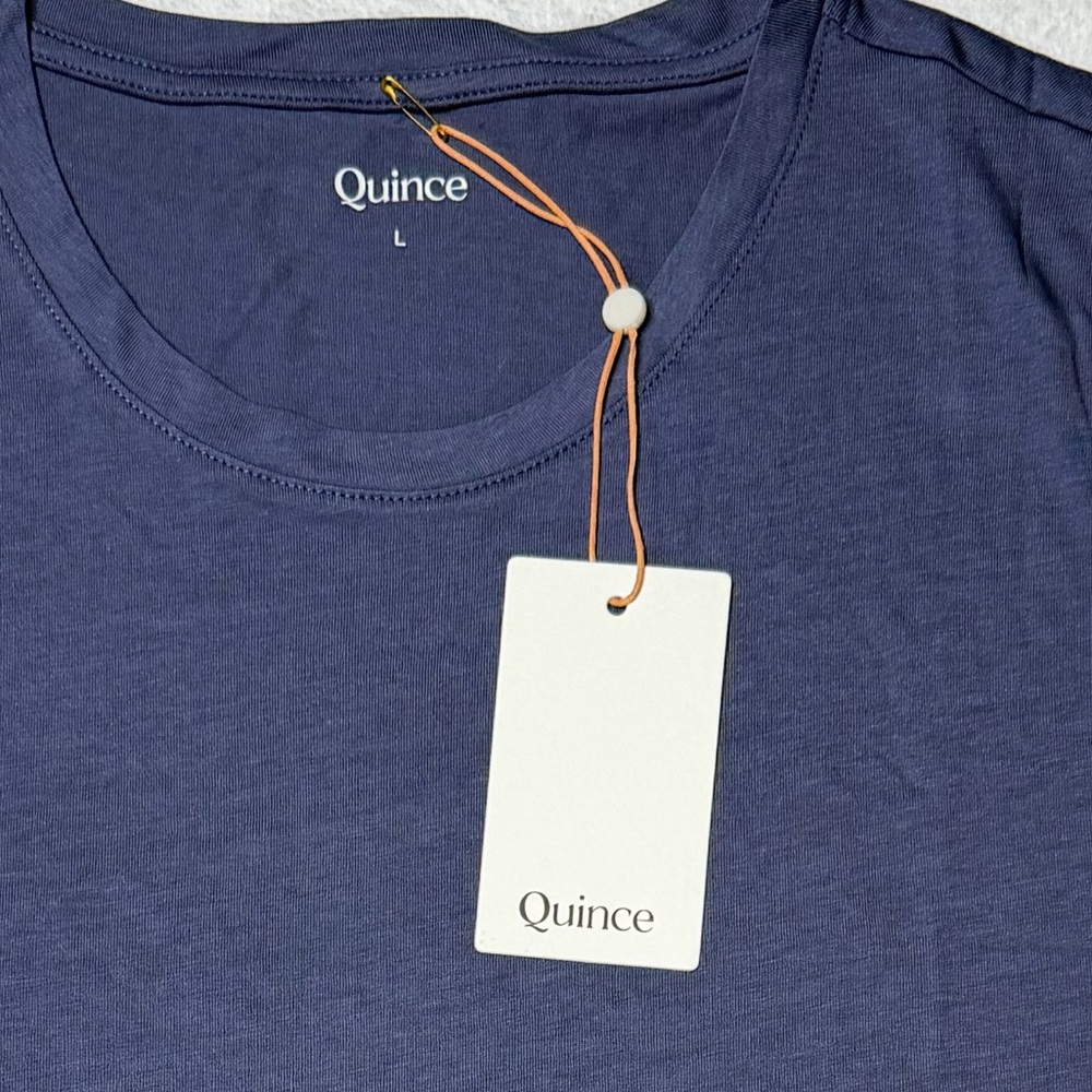 NWT Quince Cotton Modal Muscle Tank| Storm Blue - Picture 3 of 8